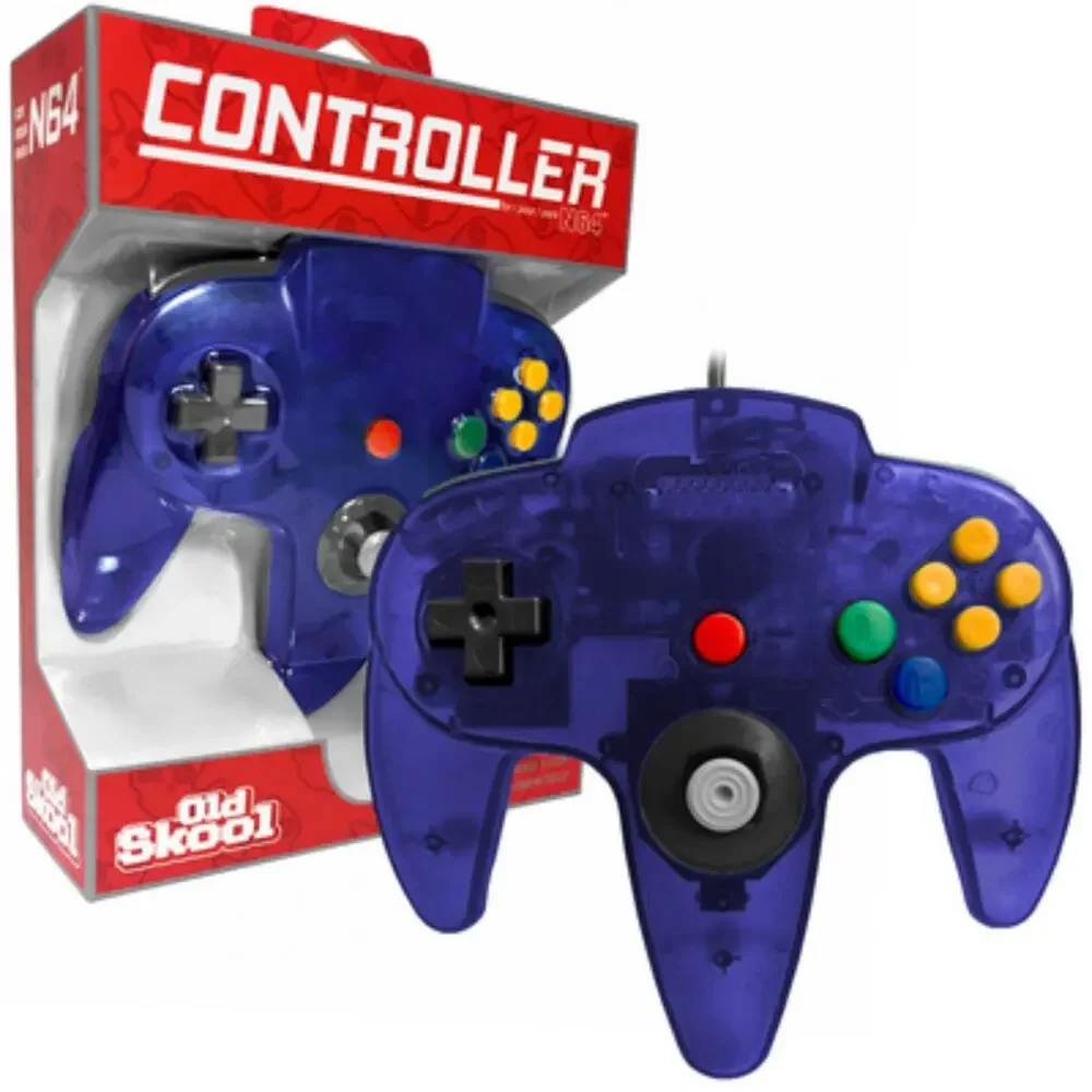 2 N64 Controllers - Jungle Green & Grape Purple (NEW) - Nintendo64 - Funtastic